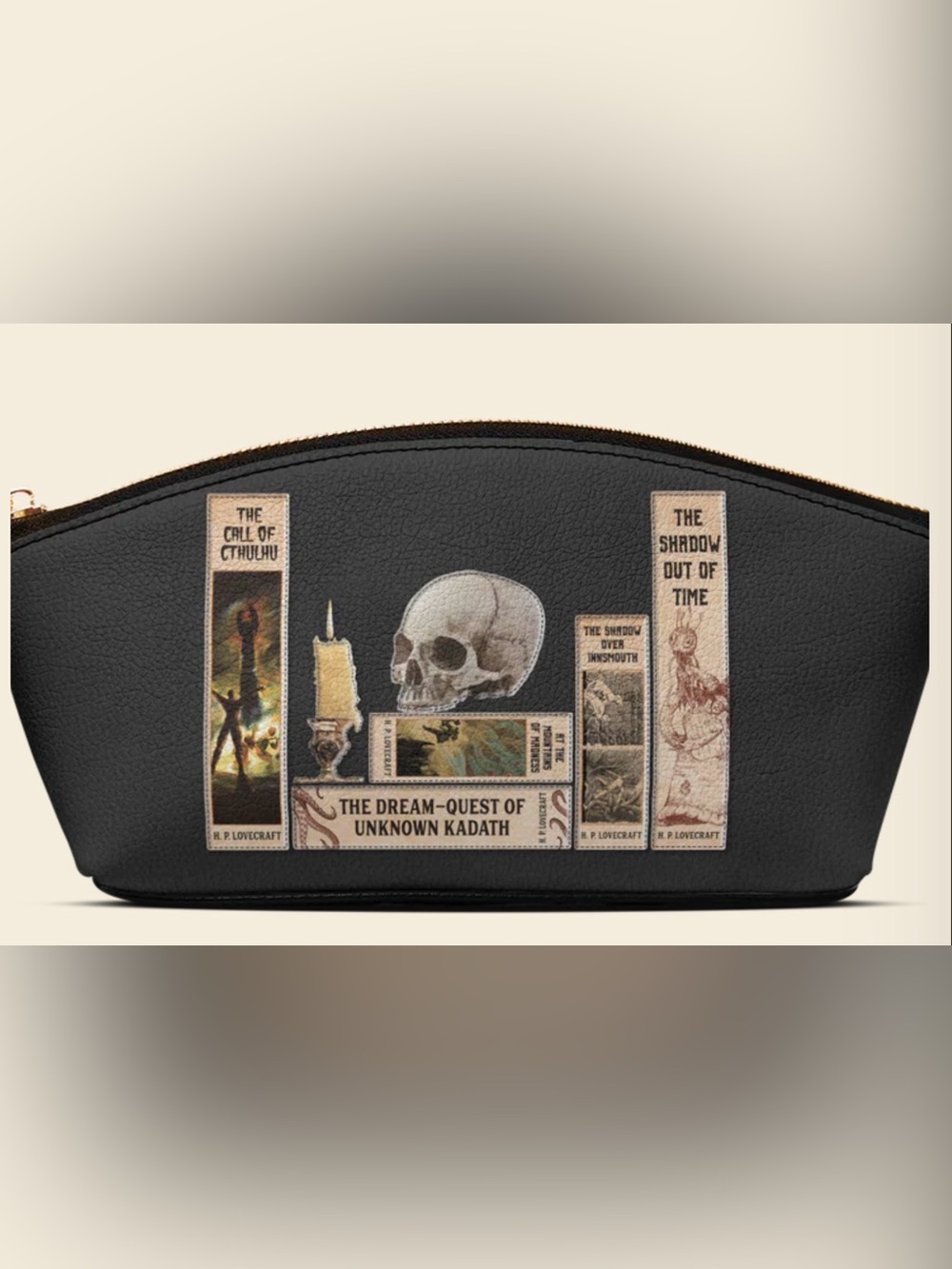 Lovecraftian Books Black Cosmetic Bag NIP